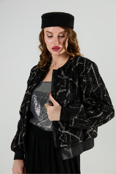 Брюки, джемпер, топ NikVa 1011-2 бордо/чёрный - фото 10