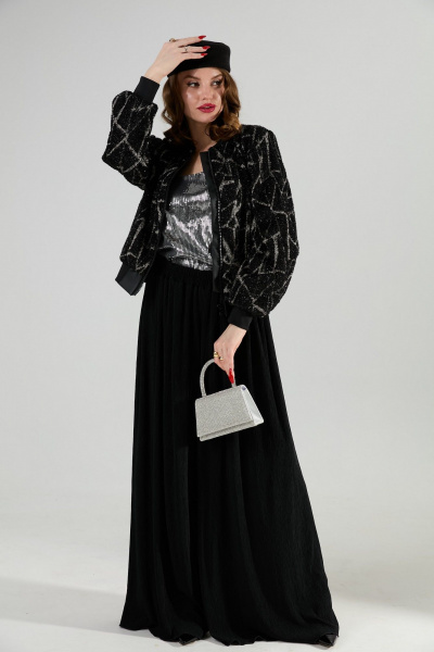 Брюки NikVa 1012-1 чёрный - фото 5