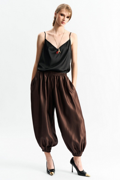 Брюки MilMil 1282 шоколад - фото 1