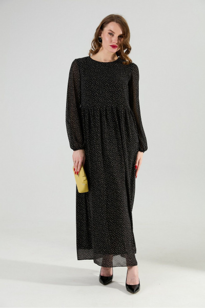 Платье NikVa 801-10 чёрный_горошек - фото 8