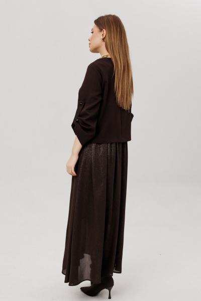 Платье Amberа Style 1007-9 шоколад - фото 6