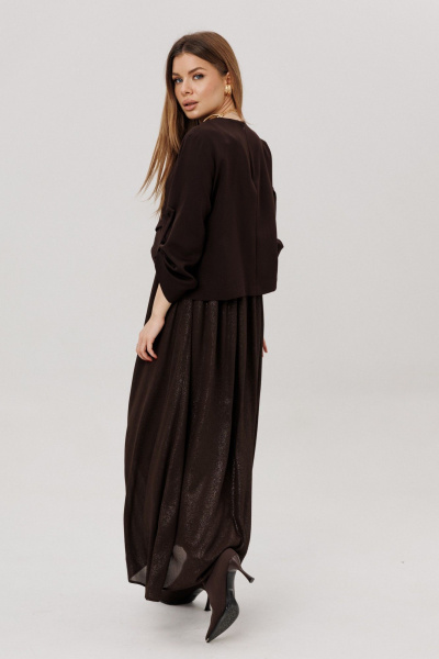 Платье Amberа Style 1007-9 шоколад - фото 7
