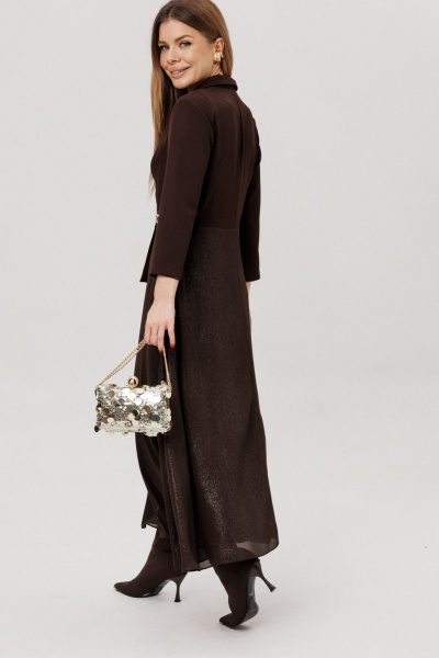 Платье Amberа Style 1034-5 шоколад - фото 4