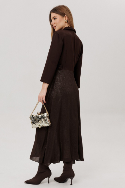 Платье Amberа Style 1034-5 шоколад - фото 5