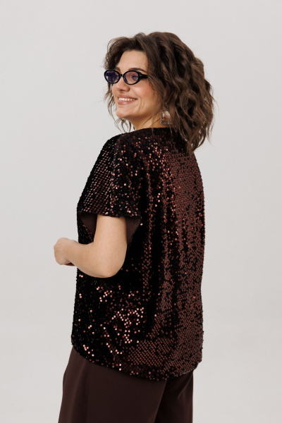 Блуза Anelli 1522 арманьяк - фото 6