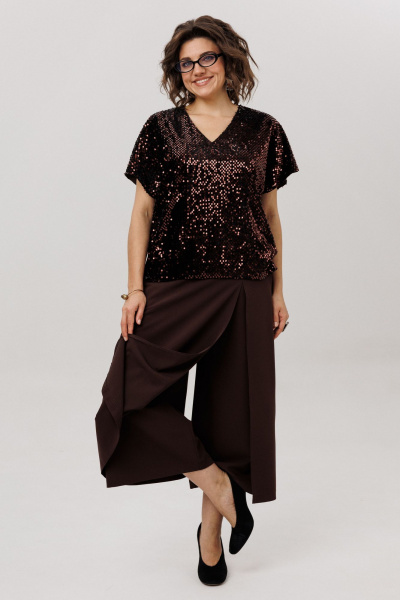 Блуза Anelli 1522 арманьяк - фото 5