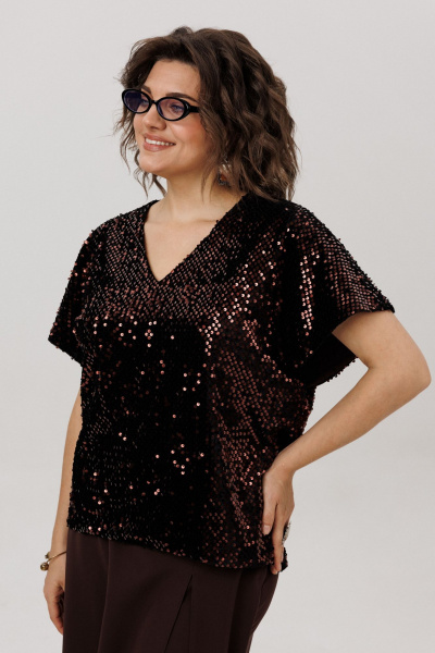 Блуза Anelli 1522 арманьяк - фото 2