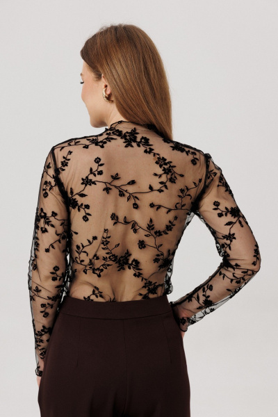 Лонгслив Amberа Style 1136 черный - фото 2