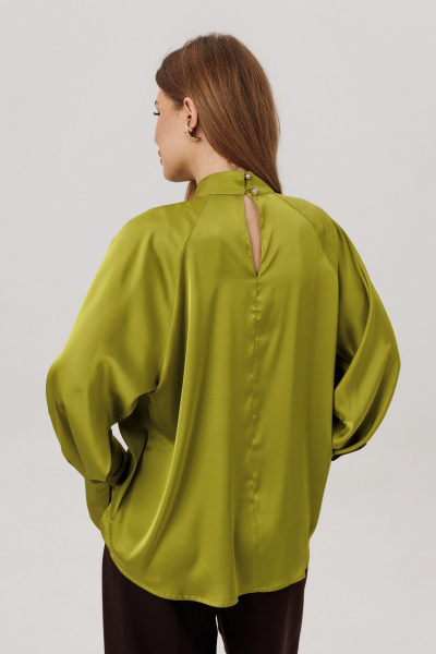 Блуза, брюки Amberа Style 2147 шоколад/оливка - фото 6