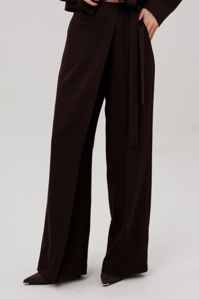Брюки, жакет, лонгслив Amberа Style 3020 шоколад - фото 4