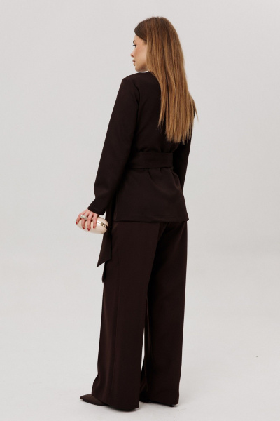 Брюки, жакет, лонгслив Amberа Style 3023 шоколад - фото 8