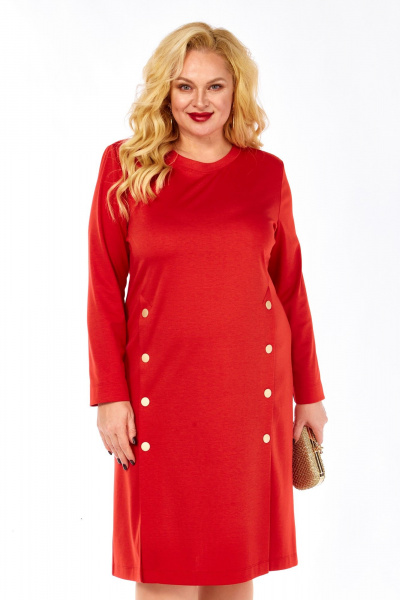 Платье Элль-стиль 2443/1 красный - фото 15