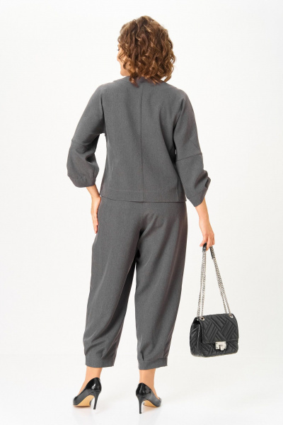 Брюки, жакет Michel chic 1436/1 графит - фото 6