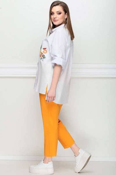 Блуза, брюки LeNata 21194 оранжевый - фото 3