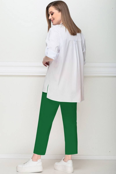 Блуза, брюки LeNata 21194 темно-зеленый - фото 4