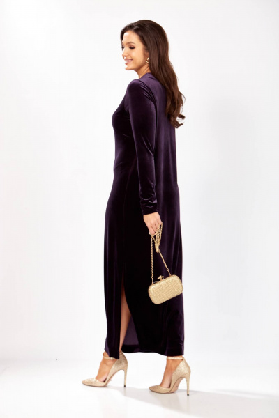Платье Gizart 5339/1 баклажан - фото 9