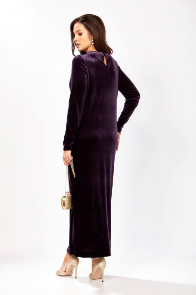 Платье Gizart 5339/1 баклажан - фото 8