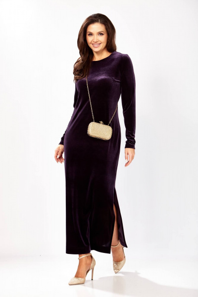Платье Gizart 5339/1 баклажан - фото 5