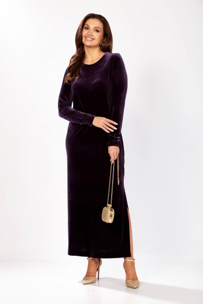 Платье Gizart 5339/1 баклажан - фото 2