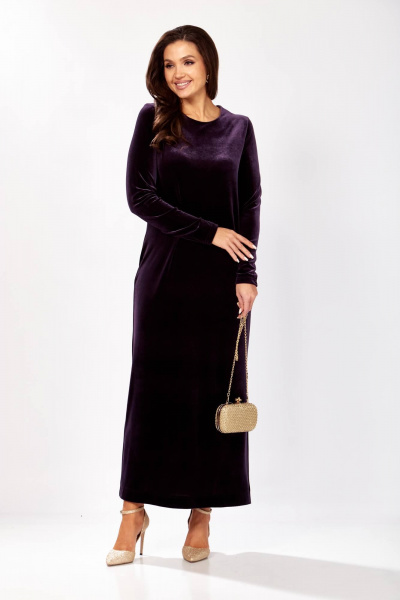 Платье Gizart 5339/1 баклажан - фото 1