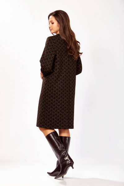 Платье Gizart 5182 черный,медь - фото 7