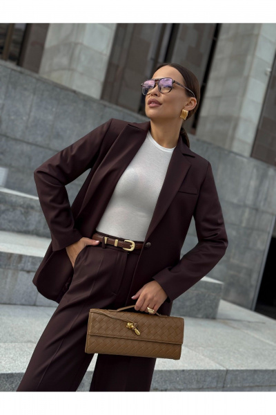 Жакет KORTNI 11Р40 коричневый - фото 10