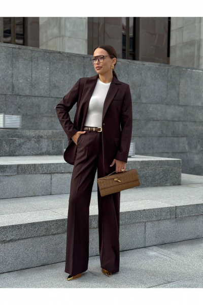 Жакет KORTNI 11Р40 коричневый - фото 9