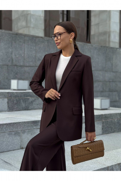 Жакет KORTNI 11Р40 коричневый - фото 5