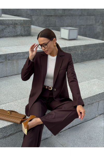 Брюки, жакет KORTNI 11Р40/19BR12 коричневый - фото 7