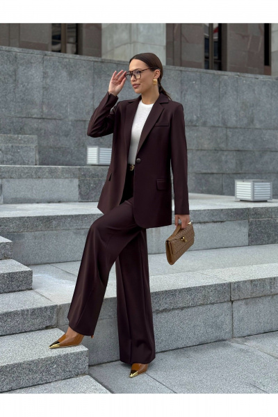 Брюки KORTNI 19BR12 коричневый - фото 9