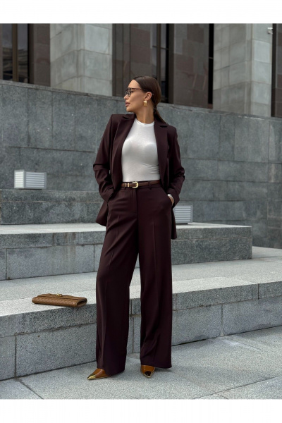 Брюки KORTNI 19BR12 коричневый - фото 8