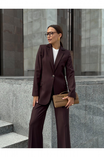 Брюки KORTNI 19BR12 коричневый - фото 6