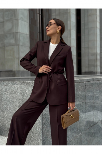 Брюки KORTNI 19BR12 коричневый - фото 5