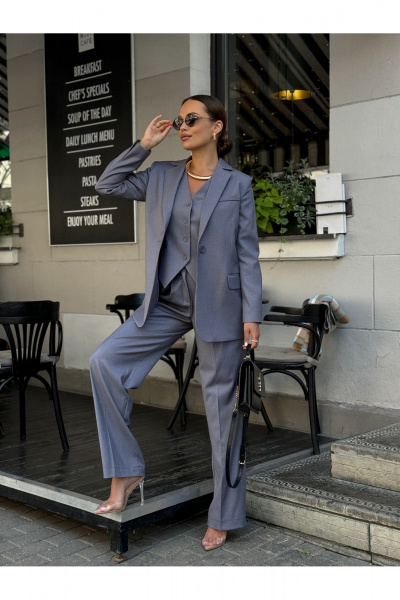 Жакет KORTNI 11Р30 серый - фото 10