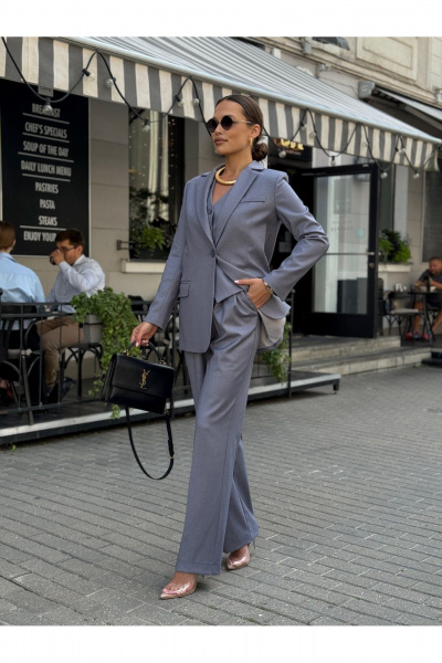 Брюки KORTNI 16BR3 серый - фото 3