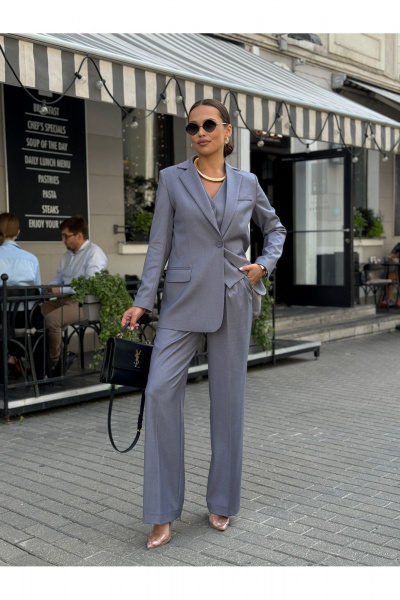 Брюки KORTNI 16BR3 серый - фото 1