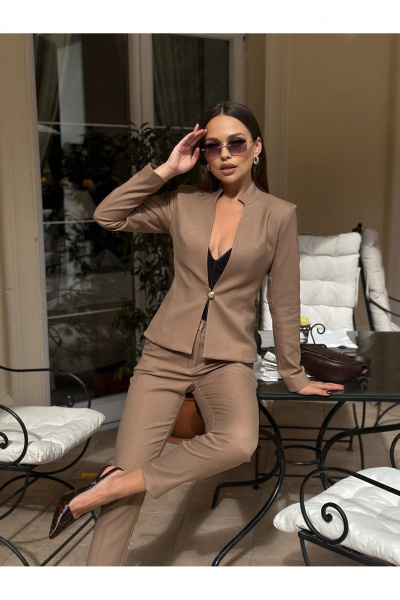 Жакет KORTNI 4Р2 бежевый - фото 3