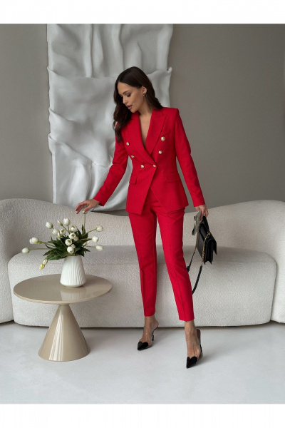 Жакет KORTNI 20Р13 красный - фото 4