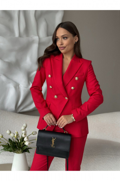 Жакет KORTNI 20Р13 красный - фото 3