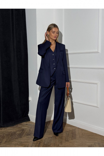 Жакет KORTNI 11Р31 синий - фото 5