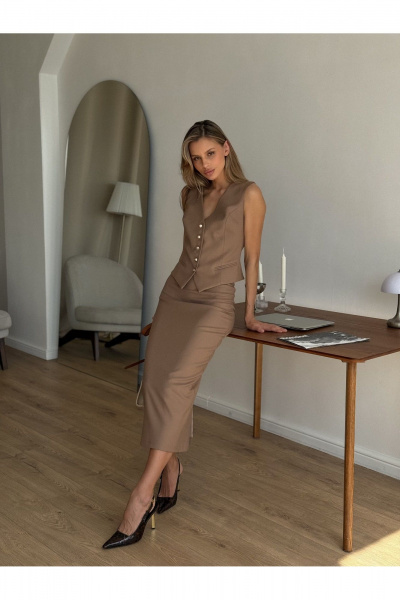 Жилет KORTNI 11G25 бежевый - фото 6