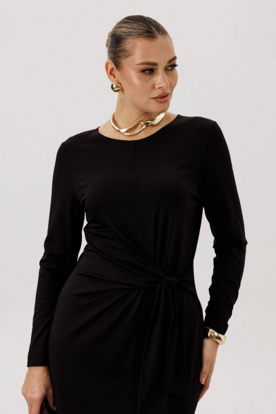 Платье с драпировкой и блестящим напылением женственное Fantazia Mod 4992 - фото 6