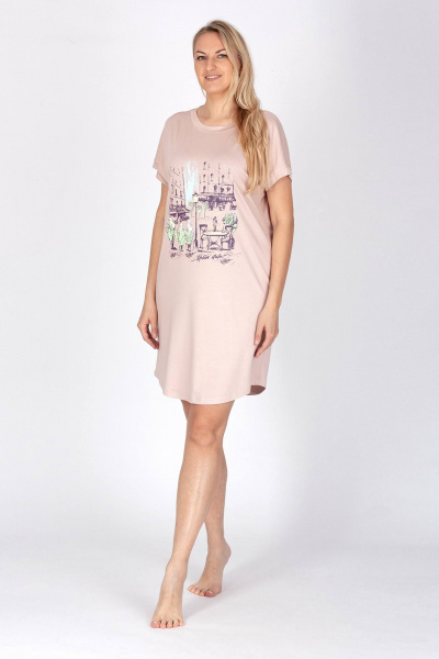 Туника Belarusachka С1015951 серебристый пион - фото 1