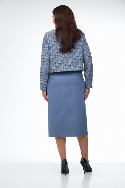 Юбка Takka Plus 25-259 голубой - фото 8