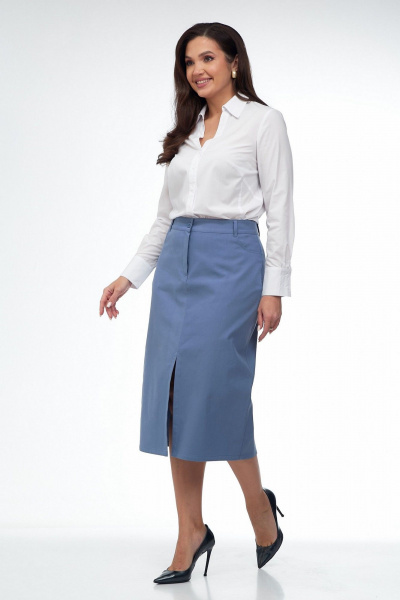 Юбка Takka Plus 25-259 голубой - фото 3