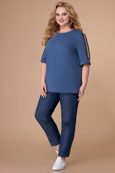 Блуза, брюки, жилет Svetlana-Style 1555 синий - фото 3