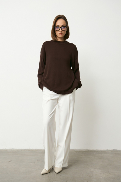 Брюки Luitui R2055 молочный - фото 4