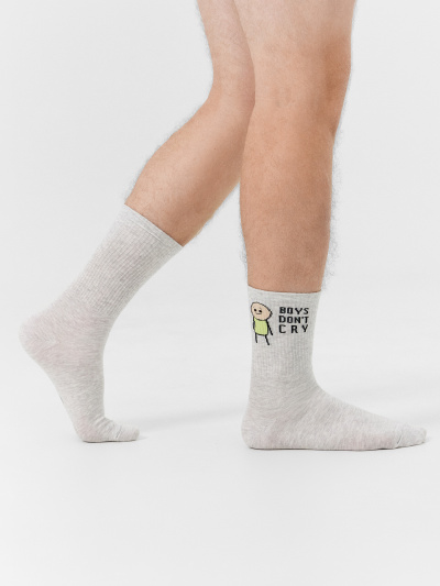 Носки Mark Formelle 107K-2732/24107K св.серый_меланж_рис.2732 - фото 1