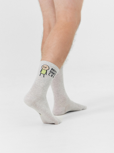 Носки Mark Formelle 107K-2732/24107K св.серый_меланж_рис.2732 - фото 2