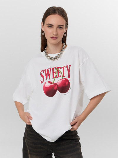 Футболка Mark Formelle 112961/24-29525П-0 белый_печать26_1_сл_на_пол - фото 3